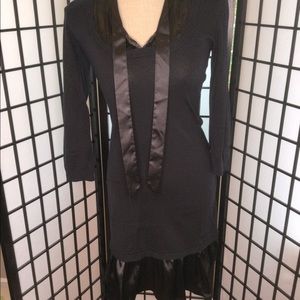 Max studio sweater silk dress